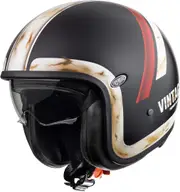 Premier Vintage DO 92 O.S. BM Jet Helmet, black-white-red, Size XS for Men Black White Red