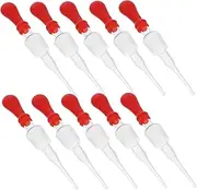 NAMOARLY 60ml Liquid Droppers for Boys and Girls 10pcs Glass Transfer Pipettes Lightweight Portable for Absorbing Small Amounts