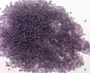 Vintage French Glass Semi Translucent Violet Opal 12/0 Seed Beads 20 Grams 22bpi