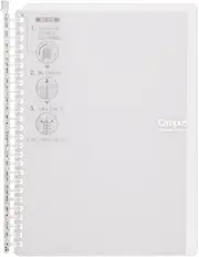 Kokuyo Campus Smart Ring Binder, Up to 60 Sheets, B5, 26 Holes, Transparent (RU-SP706T)