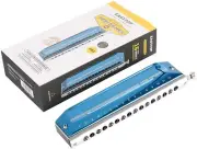 EASTTOP 16Hole 64Tone Chromatic Harmonica Key C Mouth Organ Advanced Harmonica
