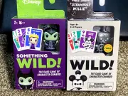 Disney Funko Pop! Something Wild Card Game Steamboat Willie CHASE & Maleficent