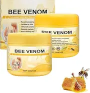 2PCS New Bee Venom Professional Cream, for Neck, Waist, Back, Hands, Feet and Legs Advanced Bee Propolis Joint Cream, yellow