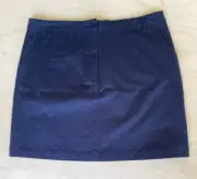 RM Williams Skirt Womens Size 20 Navy Blue Stretch Cotton Blend Work Amity