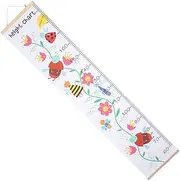 SWOOMEY Nordic Style Flower Design Wall Growth Chart for Easy to Hang Height Growth Chart Oil Canvas for Nursery Decor for Tracking Height