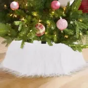 Christmas Tree Collar Xmas Tree Base Cover 31.5 Inch White Faux Fur Tree Ring...