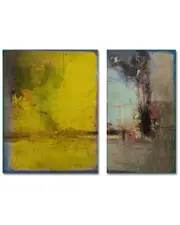 Ready2HangArt Bueno Exchange LXV 2 Piece Wrapped Canvas Wall Art Set