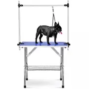 Pet Grooming Salon Table Dog Cat Vet Adjustable Anti Slip 1 Loop W/basket AU