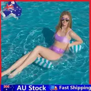 Inflatable Floating Row Folding Swimming Beach Chair Water Pool Party Float Bed