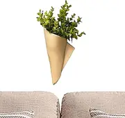 Zhadyu Wall Flower Pot - Wall Mounted Flower Vases - Minimalist Floral Containers, Home Planter Art for Artifical Floral, Faux Plants, Aquatic Plants