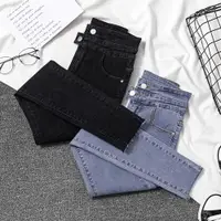 在飛比找ETMall東森購物網優惠-2019 women jeans high waist St