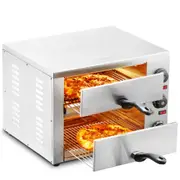 Electric Countertop Pizza Oven 12" Adjustable Temperature 0-120Min Timer