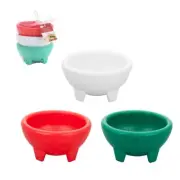 3pc Multi-Color Salsa Bowl Set Restaurant Style Guacamole Dips