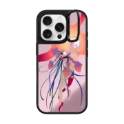 iPhone 16 Pro Mirror Ring Stand Case MagSafe Compatible Hearts