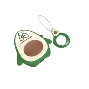 2 Pcs Avocado Shaped Earphone Silicone Protective Case for Apple AirPods 1 / 2, with Ring Buckle