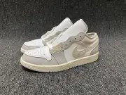 Nike Air Jordan 1 Low SE Craft Mens Shoes US 9 UK 8 New Sneakers Grey White
