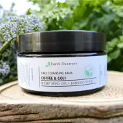 Natural face cleansing balm. Coffee + Goji with hemp seed oil. 100g