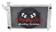 RC Champion 2 Row All Aluminum Radiator W/ 14" Fan for 1994 - 1996 Ford Mustang (for: Ford)