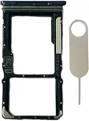 Single Sim Card Tray Slot Holder Micro SD Card Replacement for Motorola Moto G Pure 2021 XT-2163 XT2163-4(Deep Indigo)