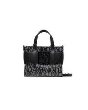 Armani Exchange AX Monogram Top Handle Bag 952124 Women Black