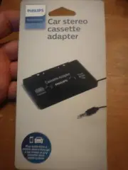 Philips Car Stereo Cassette Adapter - 3.5mm Audio ~ Universal (SJM2300H/27)