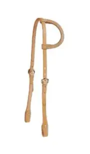 Tory Leather Single Ply Sliding Ear Headstall Null Harness Leather