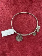 NWT Alex & Ani Energy Bracelet Because I Love You “Mom” Rafaelian Silver Bangle