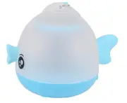 Creative Lucky Fish Starry Sky Night Light Rechargeable Stepless Dimmable Bedside Lamp-Blue