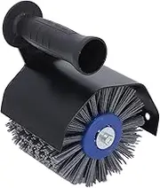 Burnishing Polishing Machine, M14 Handheld Electric Sander Polisher Soft Grip Angle Grinder Attachment with Wire Drawing Wheel, Angle Grinder Convert Polisher Set for Woodworking