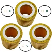 3Pcs Car Oil Filter For BMW E87 F80 E60 F11 E65 F85 Z4 2.0L 1997CC 11427541827 (for: BMW)