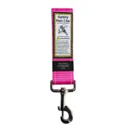 Rogz Dog Utility Car-Safe Reflective Pet Dog Safety Belt Clip Pink