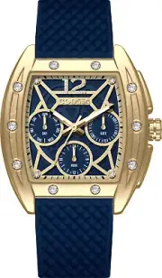 COOSSA ORIGINAL Special Edition Women's Tonneau 35MM Gold/Blue Day-Date Watch
