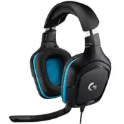 Logitech G432 gaming headset, surround 7.1, multiplatform, Black