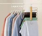 Trouser Hangers Space Saving Space Saving Maximize Wardrobe Space & Keep Clothes Tidy