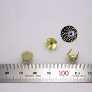 100pcs Cone studs Diameter 3/8"(9mm) DIY Rock Punk stuffs gold converse reform