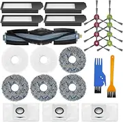 HACOBEST Replacement Packs for ECOVACS DEEBOT X1 Omni Vacum Cleaner, Deebot X1 Omni Accessories, Deebot Omni X1 Bags, Deebot X1 Omni Filter Brushes (Roller+Brushes+Filter+Bag+Mop Pads)