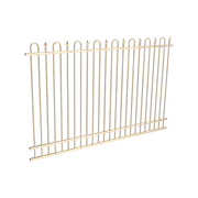 ProtectorAl 1201 - 2399 x 1800mm Primrose Aluminium Loop And Spear Pool Fence Panel With Mid Rail