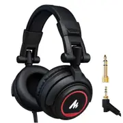 Monitor Headphones 50mm Drivers Over Ear Studio Lightweight Foldable Headphones for Smartphone