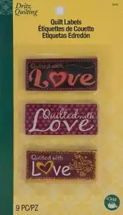 Quilt Labels - Labels for Quilts -Dritz Quilting - Sew In Embroidered Quilt Lab