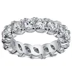 3.00 CT Brilliant Cut Diamond Eternity Ring in Split Prong 14k WG Setting