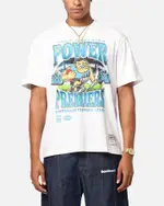 [MITCHELL & NESS] Mitchell & Ness Port Adelaide Power Mascot T-shirt Vintage White - Size M M Vintage White