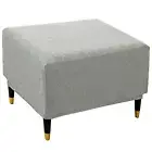 ADPON Square Jacquard Ottoman Covers Ottoman Slipcovers Folding Storage Stool...