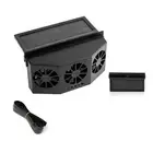 3 Head Solar Car Cooling Fan Electric Car Air Cooler Charging Vent Radiator2342