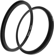 67mm-72mm Step Up Ring(67mm Lens to 72mm Filter, Hood,Lens Converter and Other Accessories) (2 Packs), Fire Rock 67-72 Aerometal Camera Lens Filter Adapter Ring