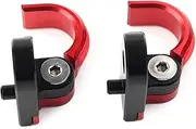 2Pcs Red Motorbike Brake Line Hose Clamp Snap XR400R TRX400EX 1999-2004 XR650R 2000-2007 Brake Cable Line Hose Clamps