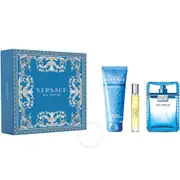 Eau Fraiche 3 Piece 100ml Eau De Toilette by Versace for Men (Gift Set-E)