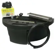 Wall Fountain Kit 35" Spillway, Blue LED, basin, pump, spillway, tubing