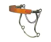 REINSMAN 951 Mechanical Hackamore Stage C Bit With Flat Leather Nose & 8" Cheeks