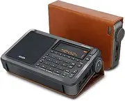 Eton Elite Executive AM/FM/Aircraft Band/SSB/Shortwave Radio with RDS & Custom Leather Carry Cover
