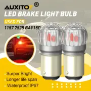 1157 LED Pure Red Super Bright Brake Tail Stop Light Parking Bulbs BAY15D 7528 (for: Nissan)